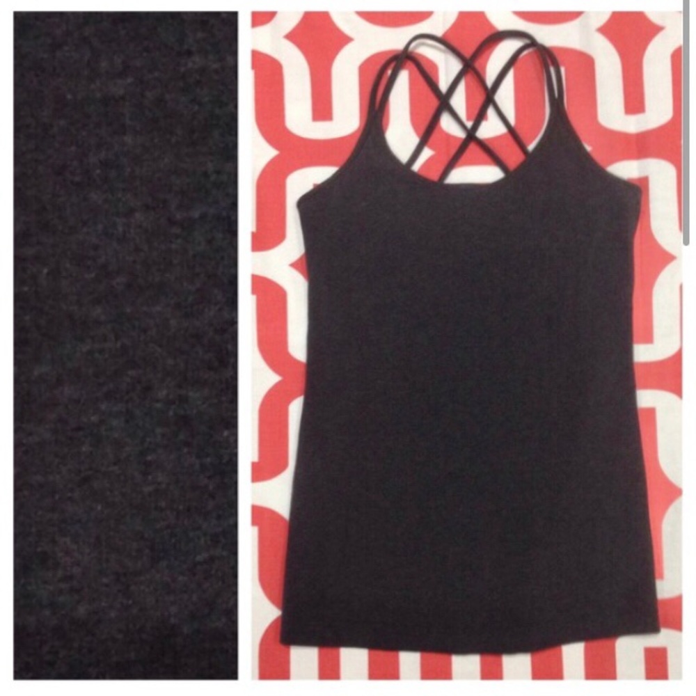 Lululemon grey Candlelight shelf cotton tank 6